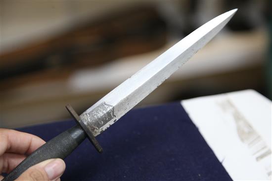 A Wilkinson sword commando knife The F.S. Fighting knife,